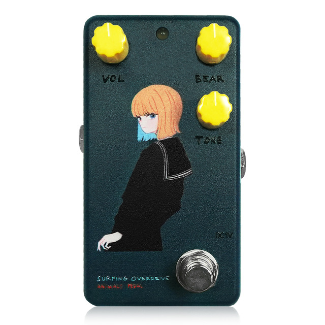 Animals Pedal『Custom Illustrated 001 Surfing Bear Overdrive by 文 "黒セーラー" Navy』