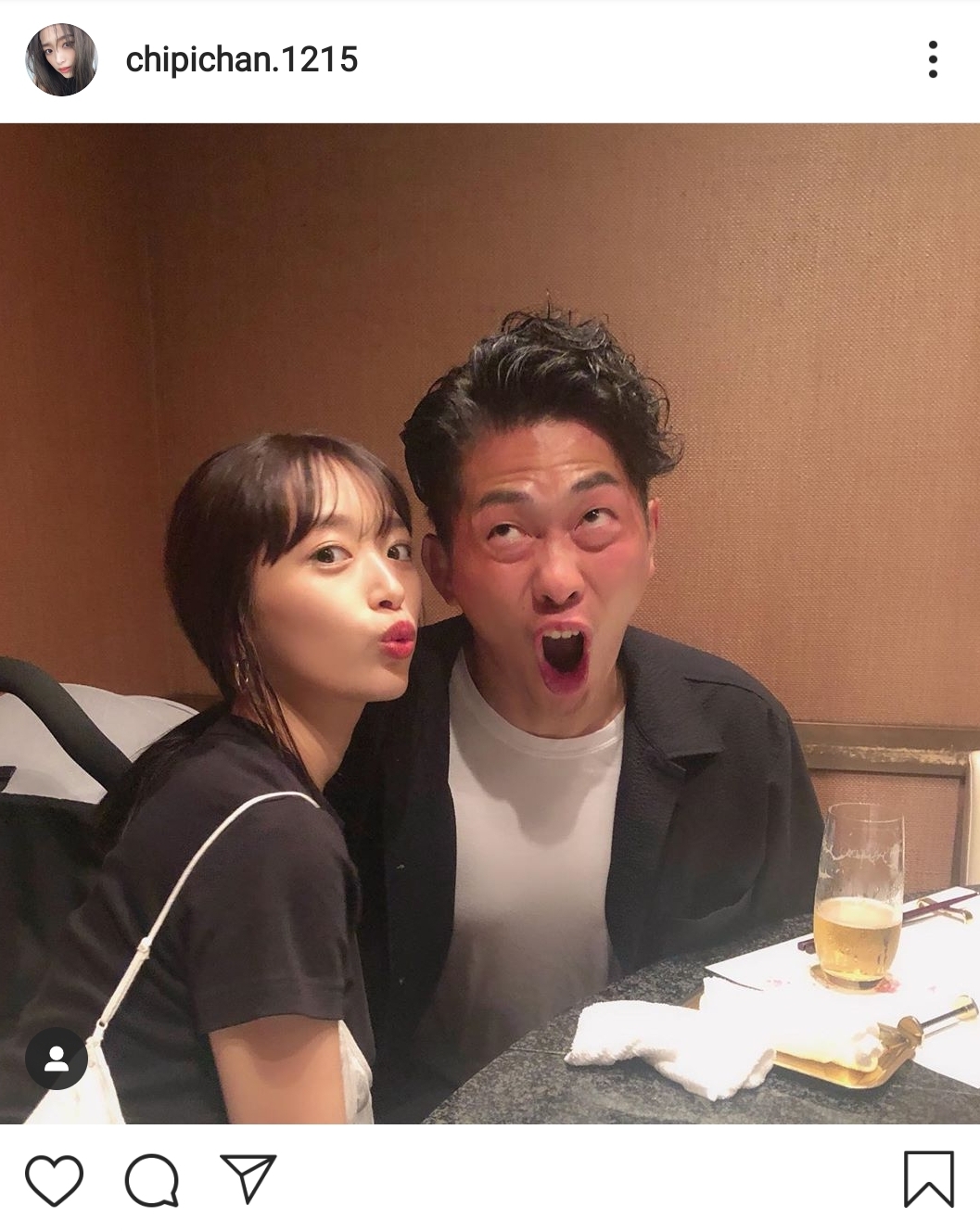 近藤千尋、夫・ジャンポケ太田とのラブラブ2ショットに「こんな夫婦に